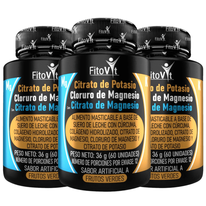 Potasio y Magnesio Fitovit en Pastas Masticables
