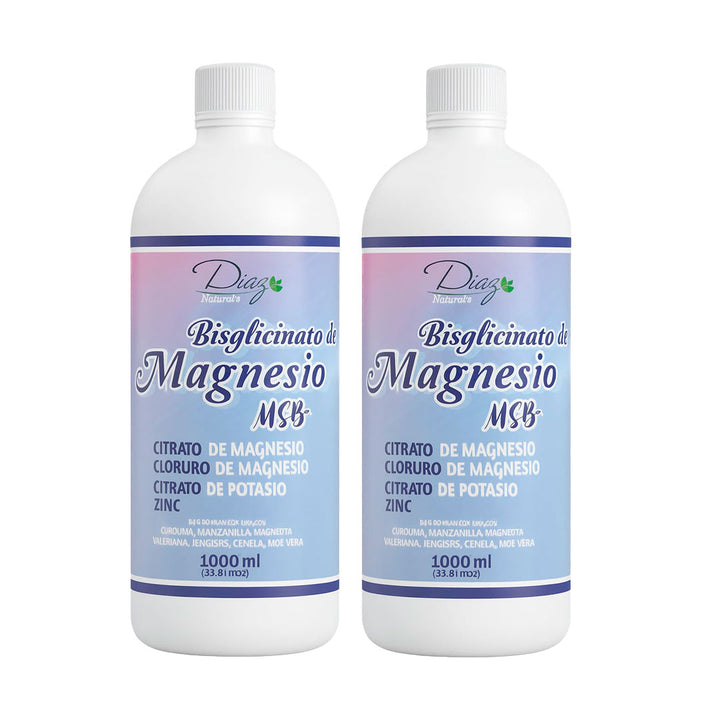 Magnesio líquido, Sales de Magnesio, Citrato de Magnesio, Cloruro de Magnesio, Citrato de Potasio, Potasio, Manzanilla, Cúrcuma, jengibre 